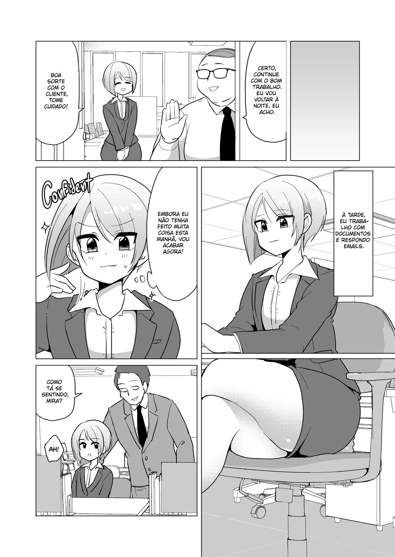 A Piranha da Secretária Mira - Explorando Todas as Suas Habilidades em Hentai HQ