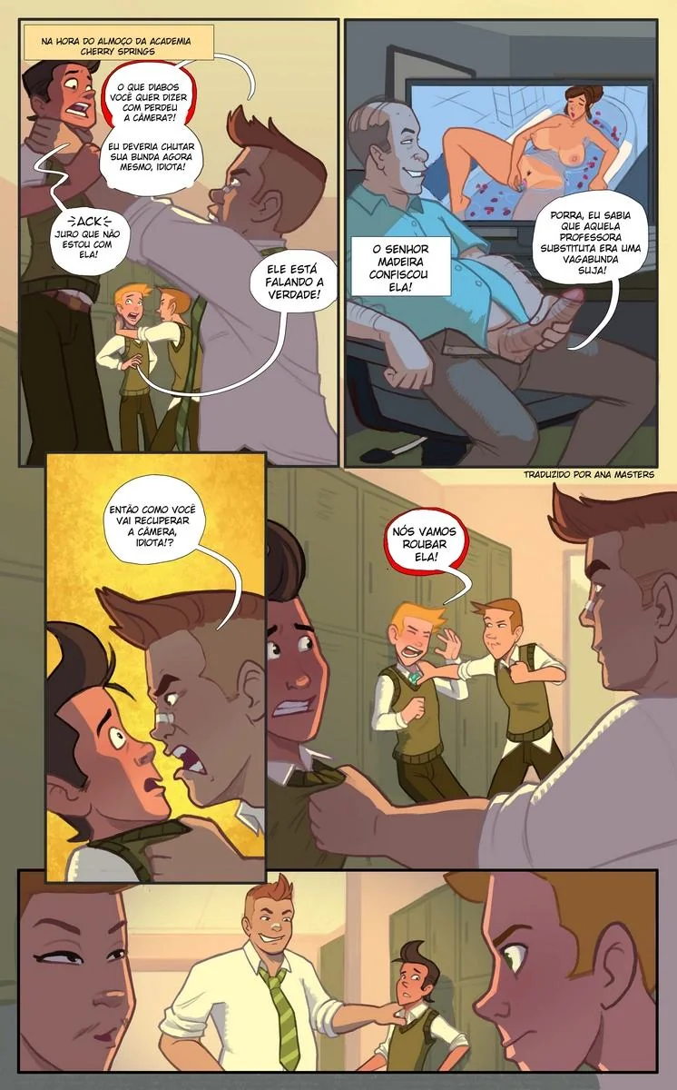 A Piranha do Escritório: Chantageada pelo Filho nem Hentai HQ