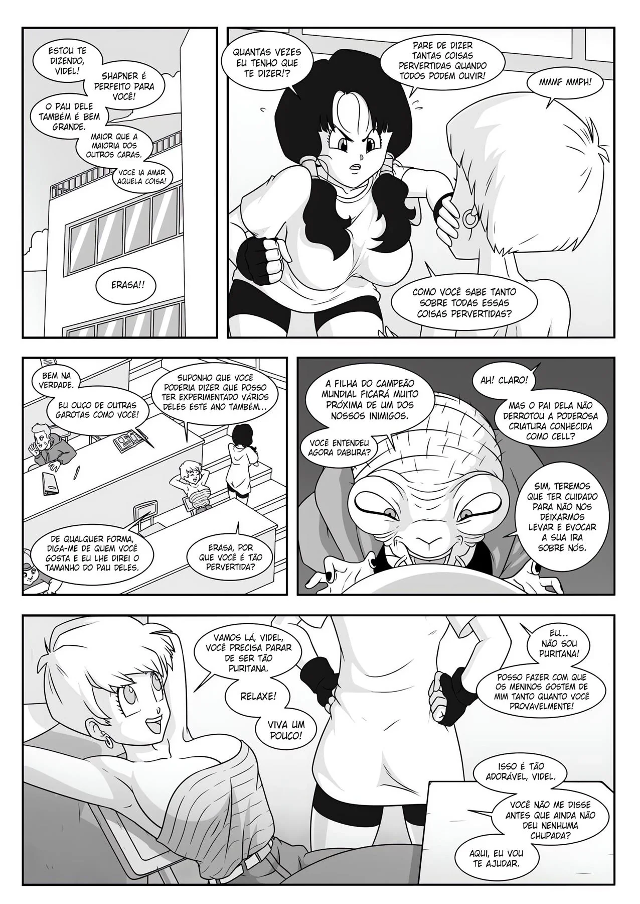 A Piranha Possuída - Videl Dominada Pela Rola do Babidi em Hentai HQ Brasileiro