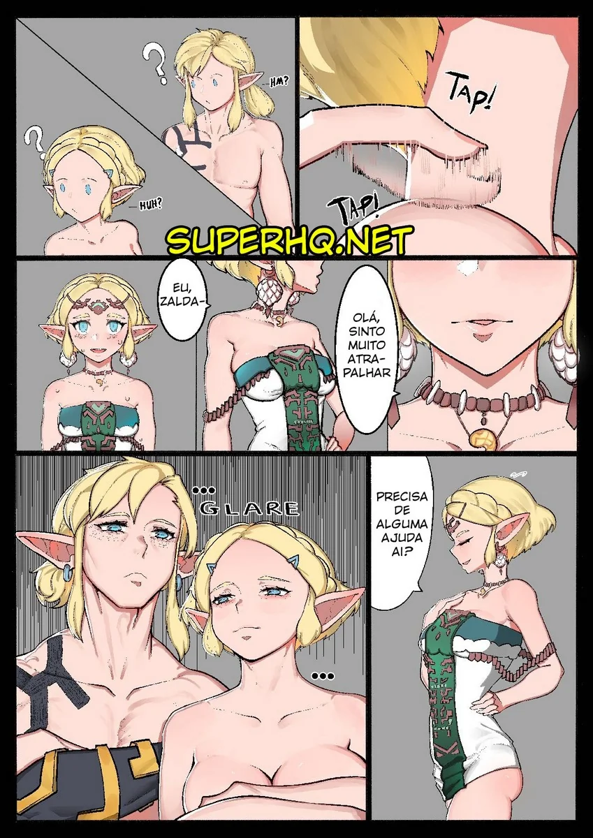 A Princesa Zelda e o Novo Funcionário Necessitado - Hentai HQ de Sexo em HQ Brasileiro