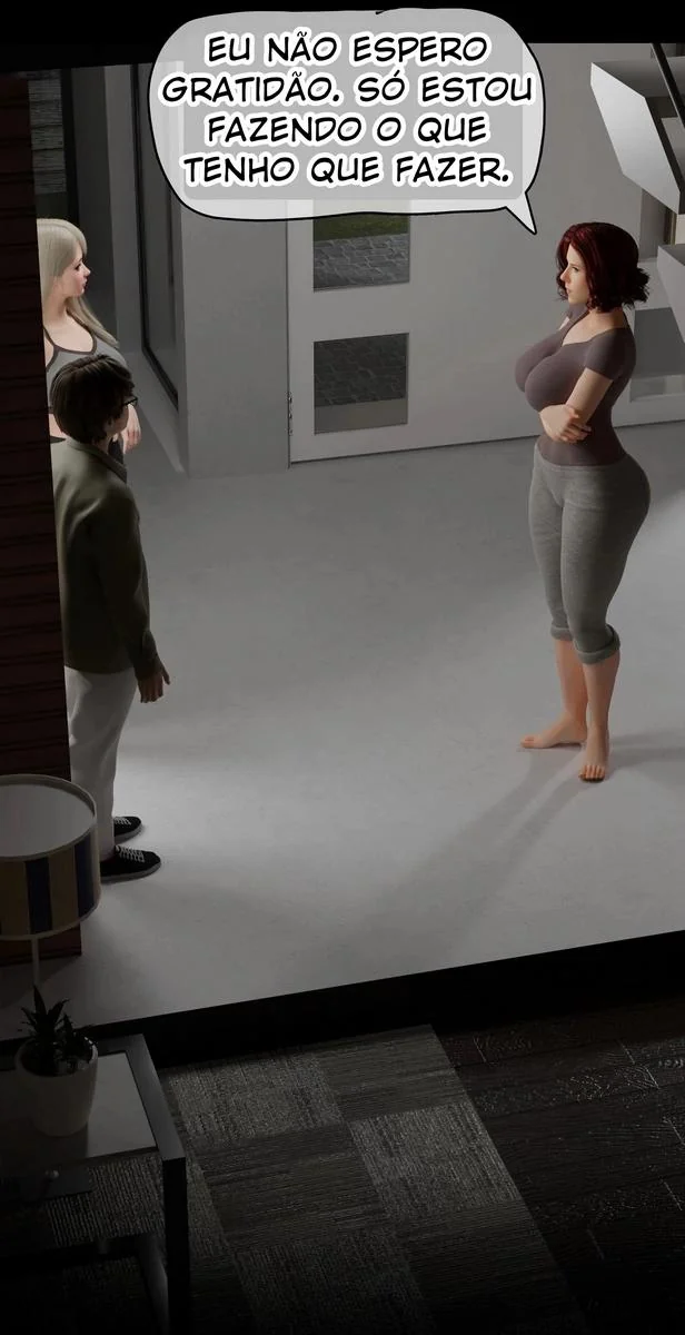 A vingan&ccedil;a do garoto da piroca ap&oacute;s a buceta de sua m&atilde;e virar p&oacute; - Hentai 3D HQ Brasileiro