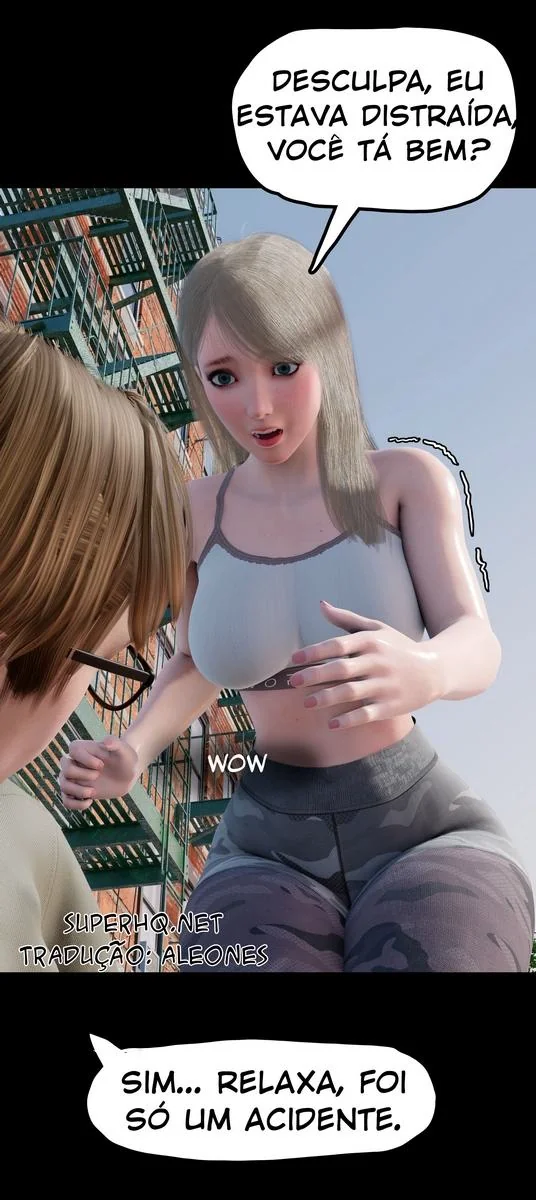 A vingan&ccedil;a do garoto da piroca ap&oacute;s a buceta de sua m&atilde;e virar p&oacute; - Hentai 3D HQ Brasileiro