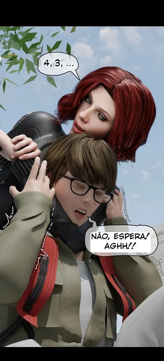 A vingan&ccedil;a do garoto da piroca ap&oacute;s a buceta de sua m&atilde;e virar p&oacute; - Hentai 3D HQ Brasileiro