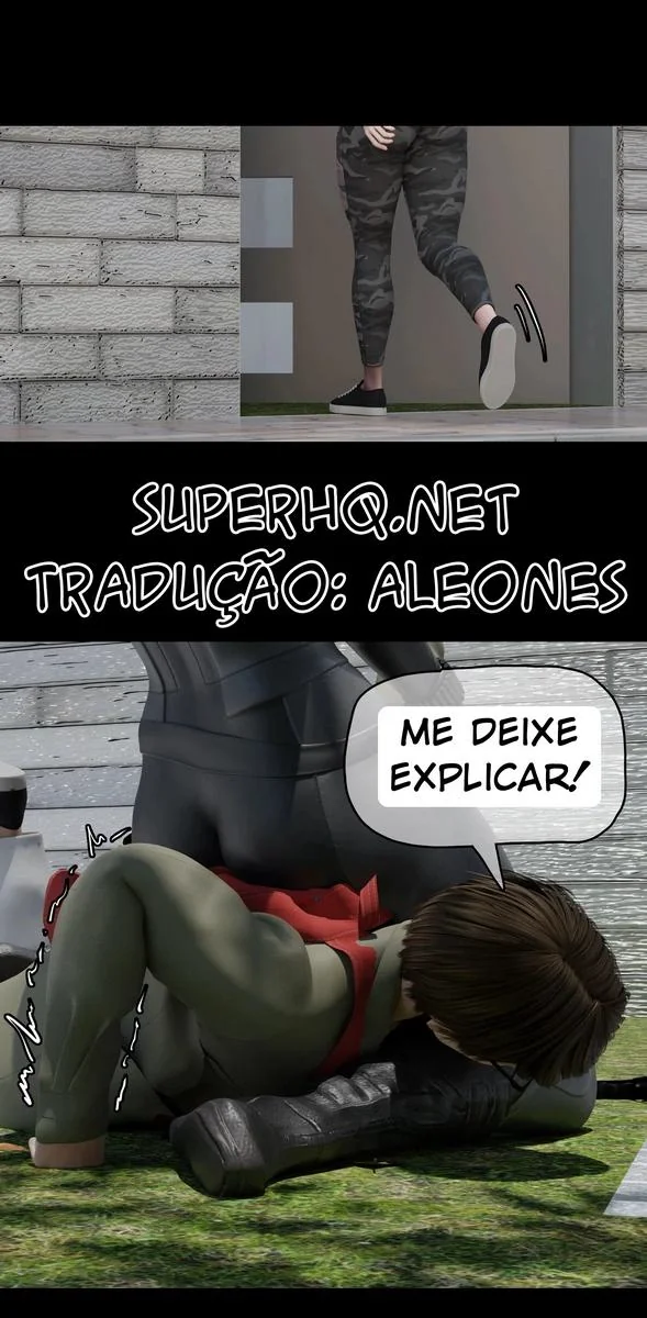 A vingan&ccedil;a do garoto da piroca ap&oacute;s a buceta de sua m&atilde;e virar p&oacute; - Hentai 3D HQ Brasileiro