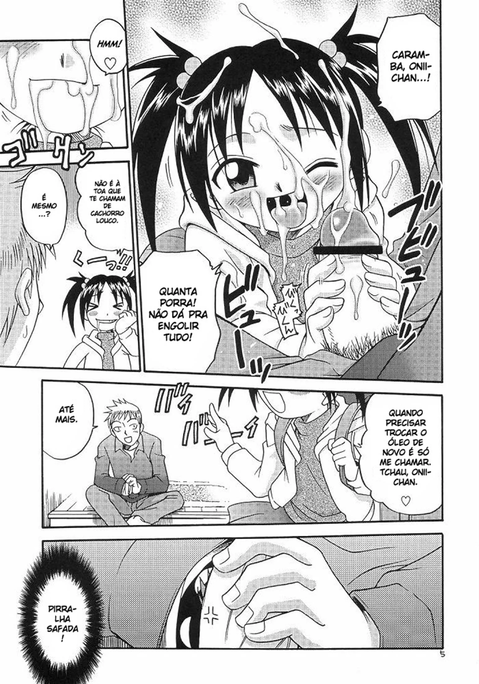 Acordando a piranha com uma piroca na buceta - Hentai HQ Brasileiro