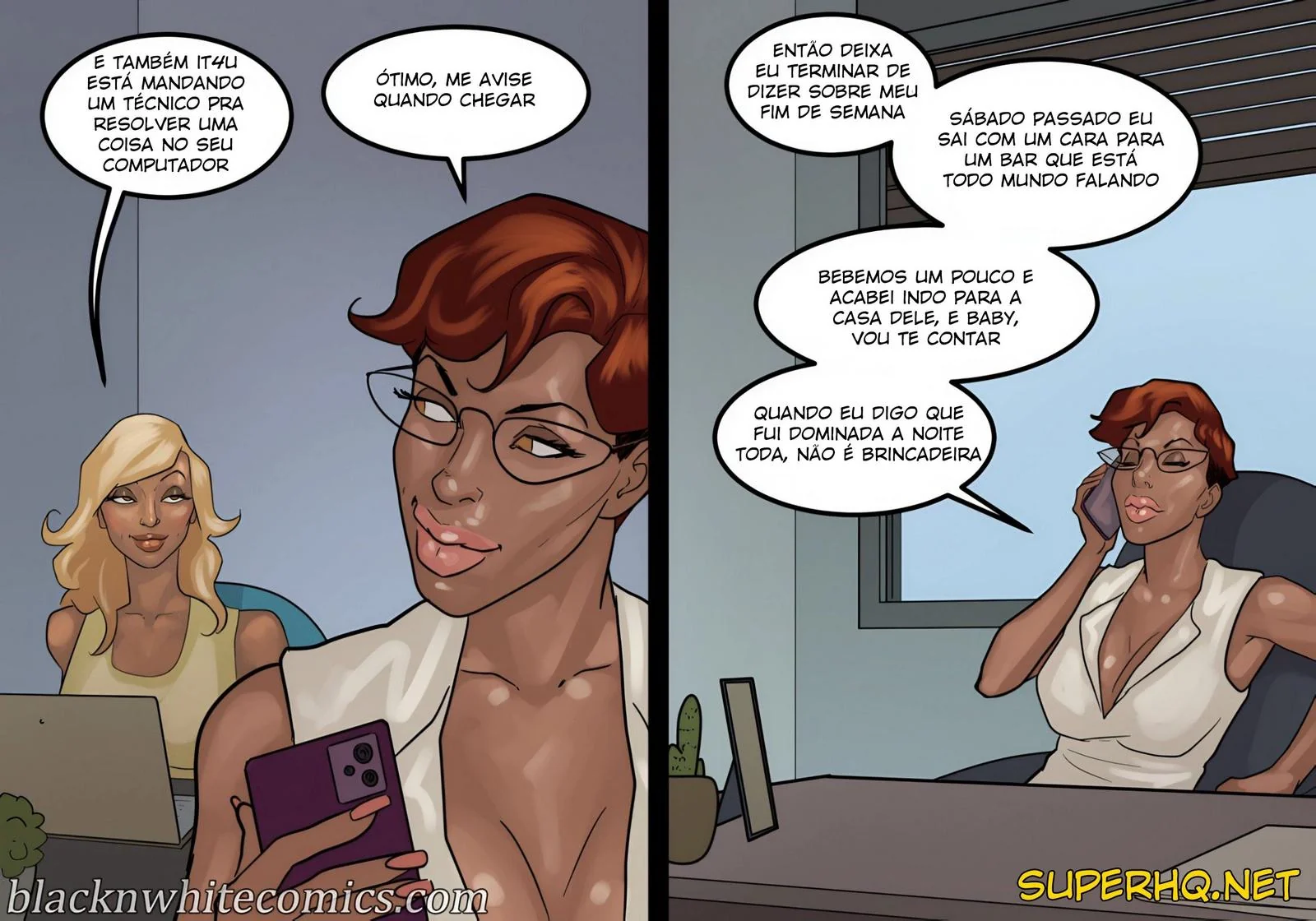 Amigas Gostosas Aprendendo a Foder com Dotados em Hentai Interracial" em HQ Brasileiro