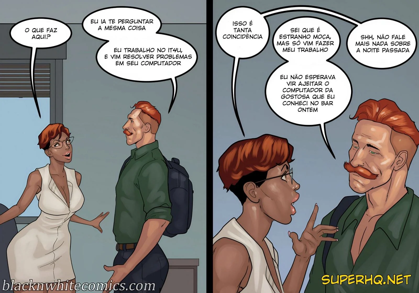 Amigas Gostosas Aprendendo a Foder com Dotados em Hentai Interracial" em HQ Brasileiro