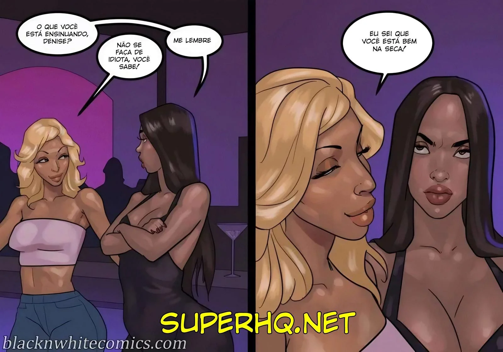 Amigas Gostosas Aprendendo a Foder com Dotados em Hentai Interracial" em HQ Brasileiro