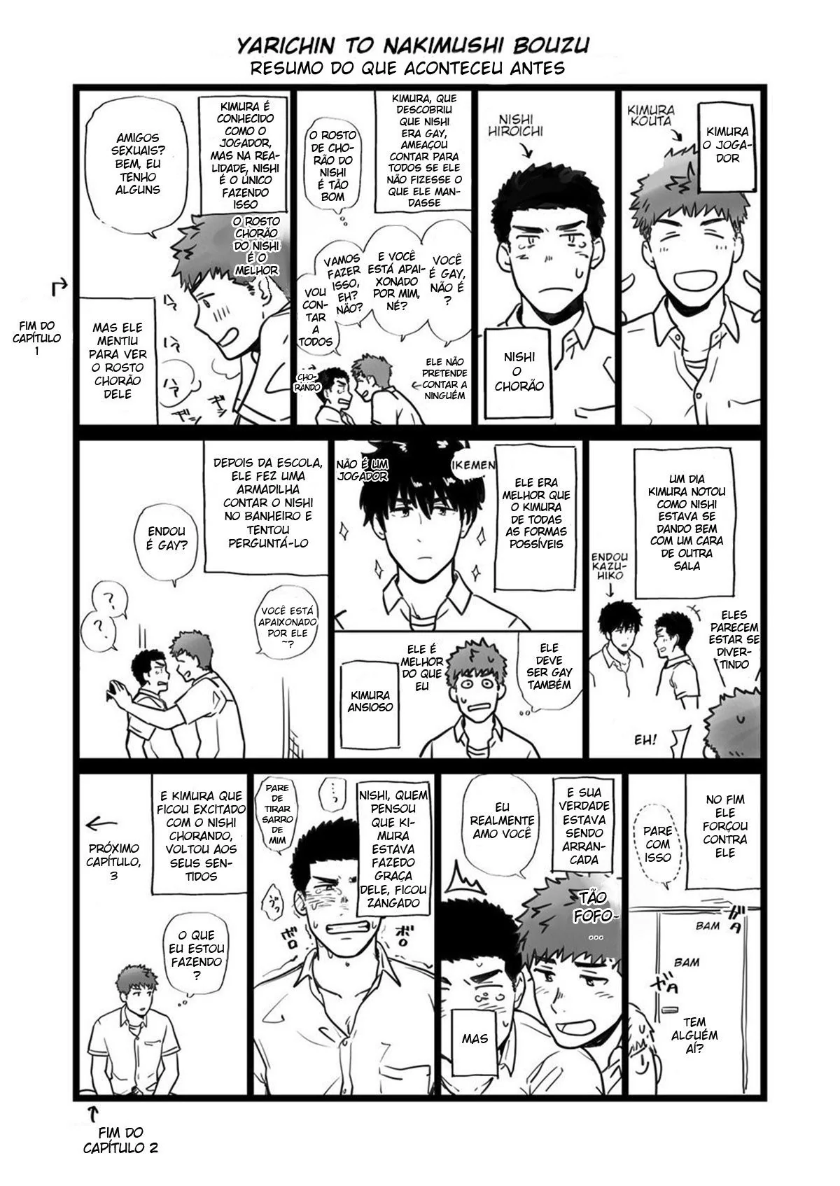 Amizade Colorida: Kimura e Nishi em uma treta de buceta e pica no yaoi hentai HQ Brasileiro