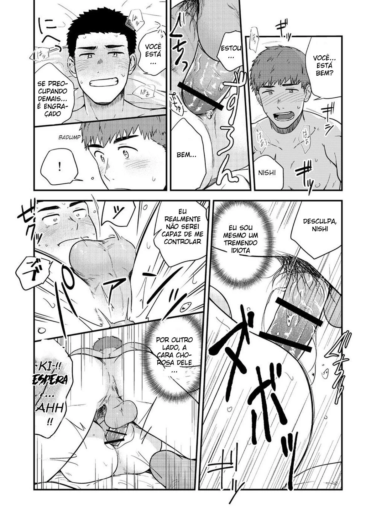 Amizade Colorida: Kimura e Nishi em uma treta de buceta e pica no yaoi hentai HQ Brasileiro