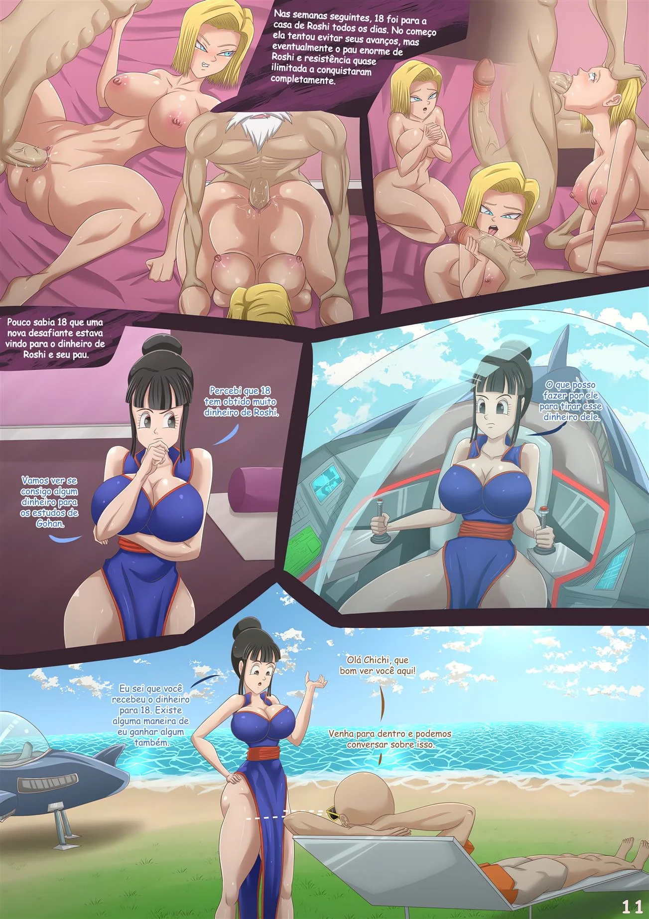 Android 18 vai levar uma surra de pica desse safado tarado em hentai HQ