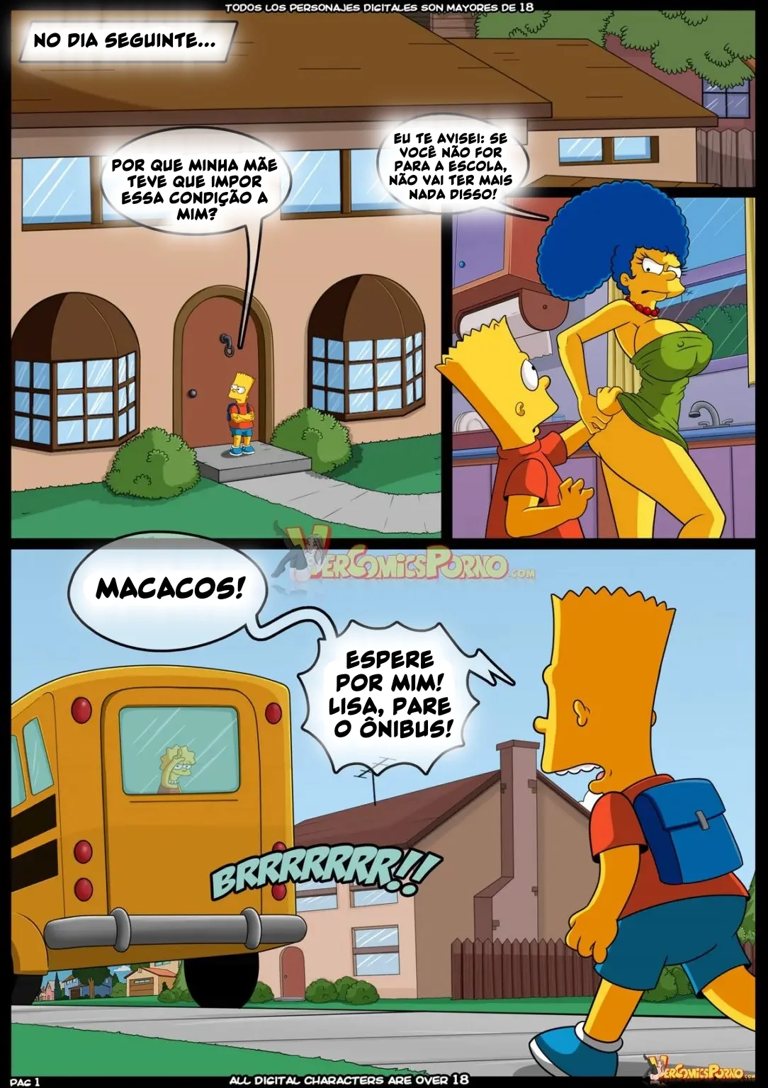 Bart Fodendo Marge: Hentai dos Simpsons em HQ Brasileiro