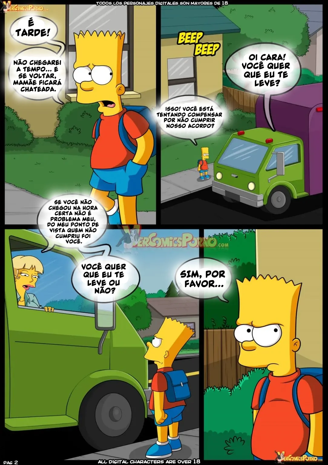 Bart Fodendo Marge: Hentai dos Simpsons em HQ Brasileiro