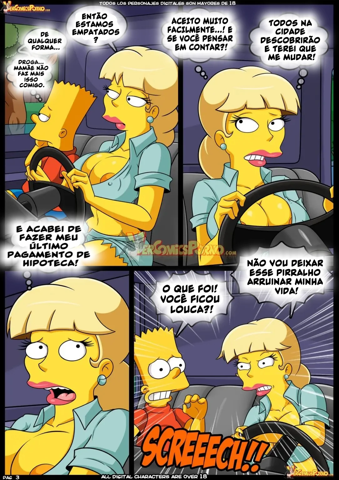 Bart Fodendo Marge: Hentai dos Simpsons em HQ Brasileiro