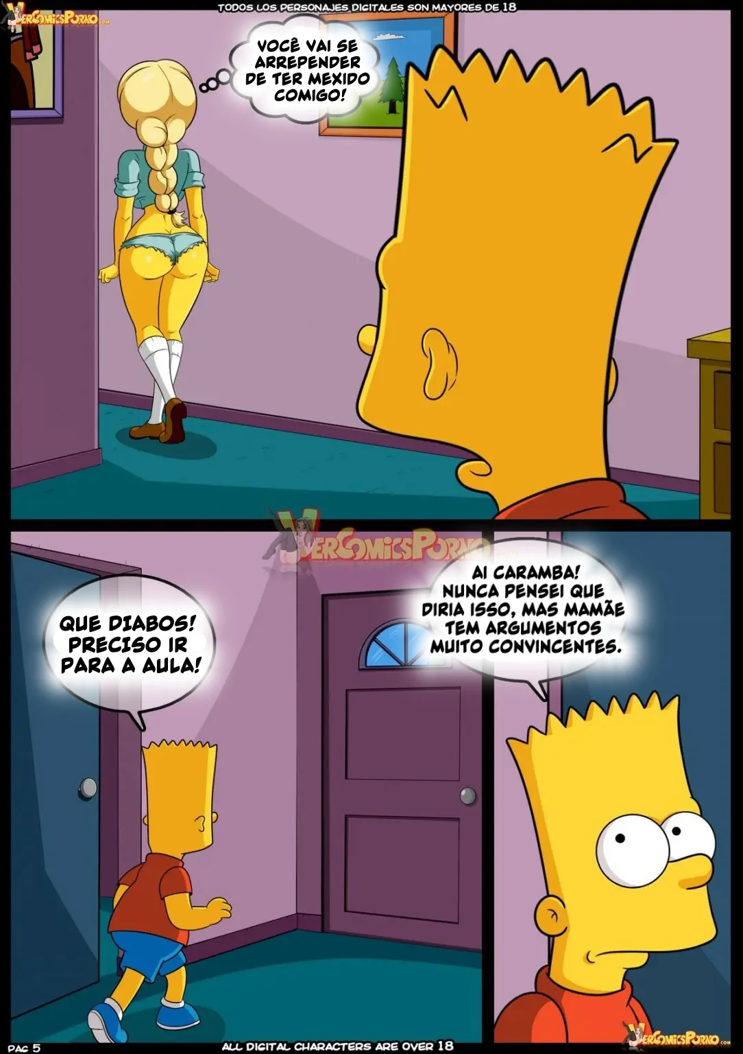 Bart Fodendo Marge: Hentai dos Simpsons em HQ Brasileiro