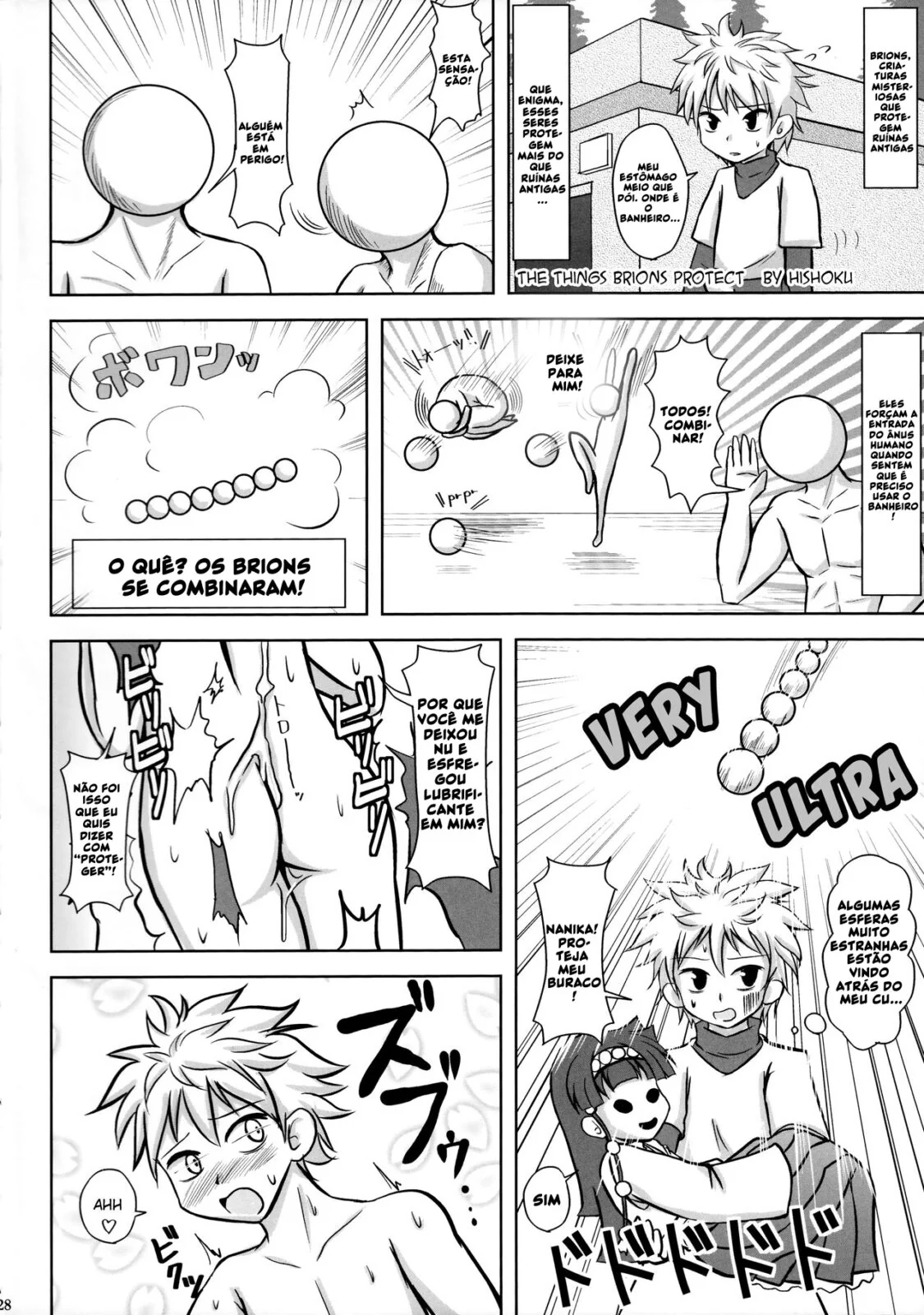 Batalha de Pirocas: Killua vs Brion Mob em Hunter x Hunter Hentai HQ Brasileiro