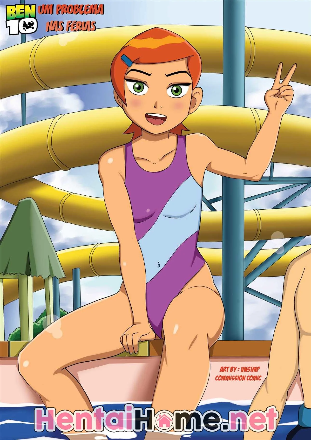 Ben 10 Engravidou a Prima com Sua Piroca Gostosa em HQ Brasileiro