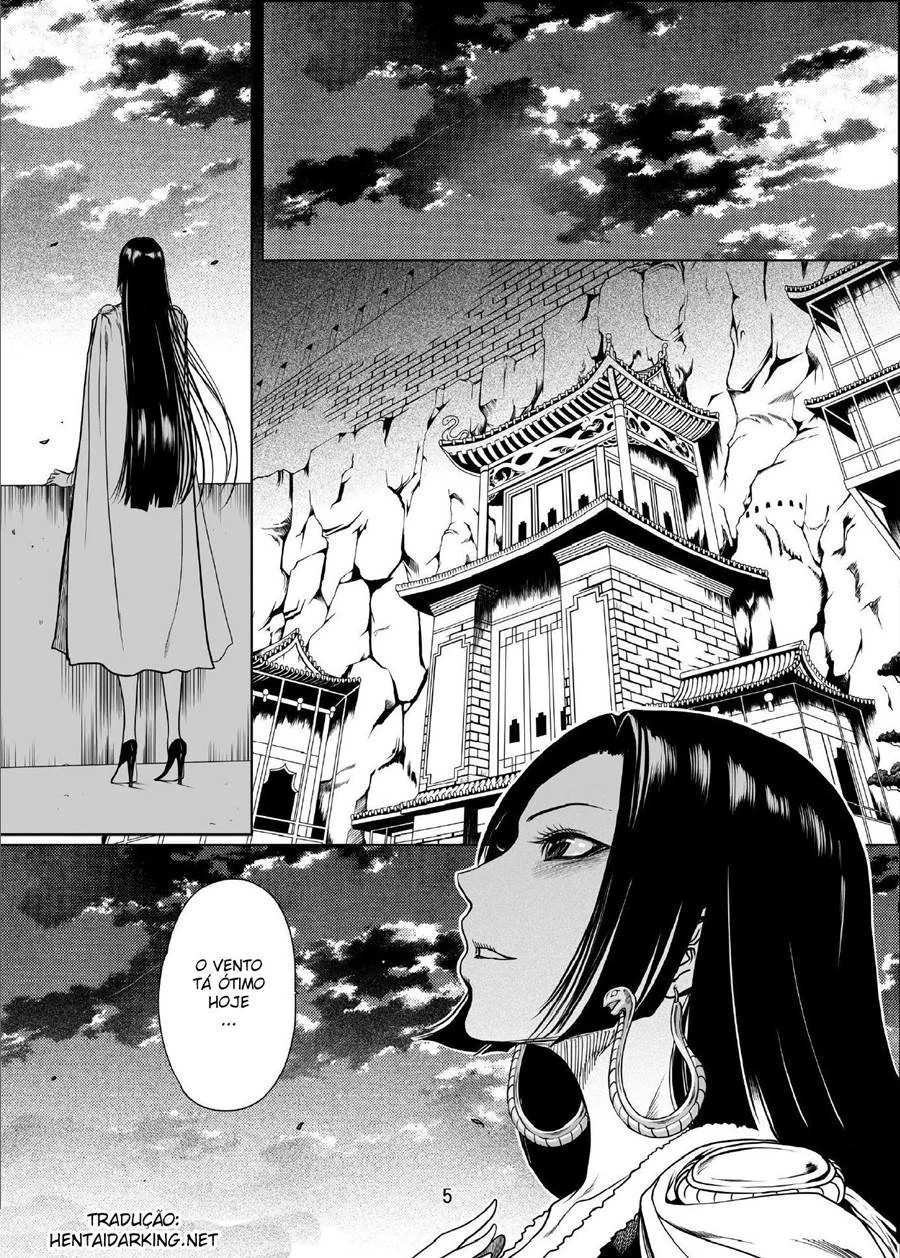 Boa Hancock Seduzindo o Luffy - Uma Aventura Piranha em HQ Brasileiro