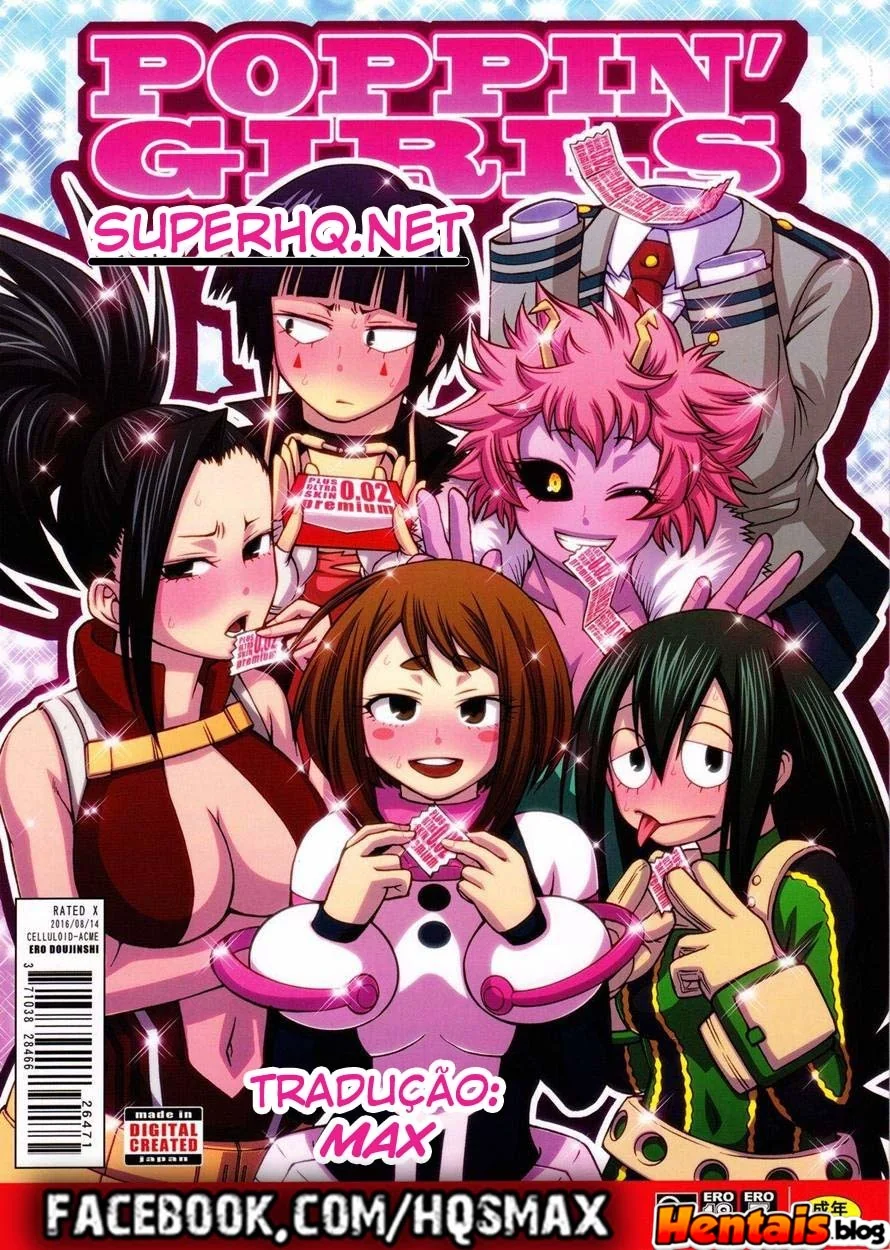 Boku no Hero Porno: Meninas Poppin - Piranhas da U.A. fazendo de tudo por uma boa Pica em Hentai HQ Brasileiro