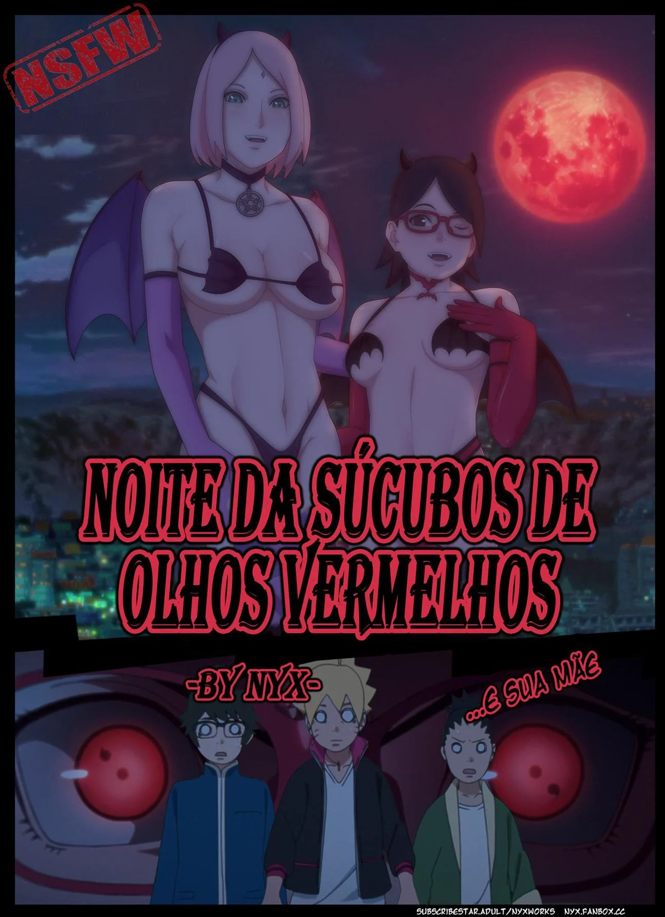 Boruto e Sarada: Noite de Halloween com muito sexo em Hentai HQ!