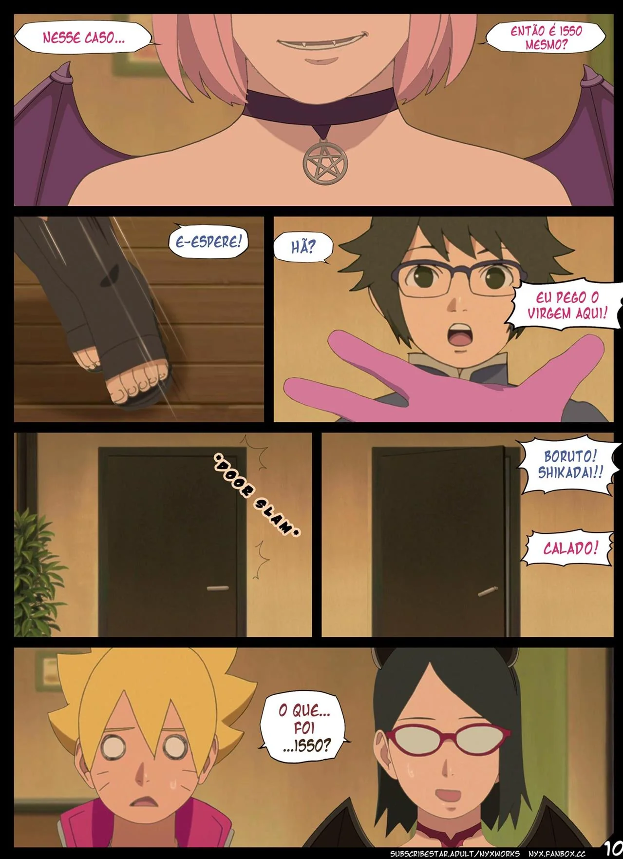 Boruto e Sarada: Noite de Halloween com muito sexo em Hentai HQ!