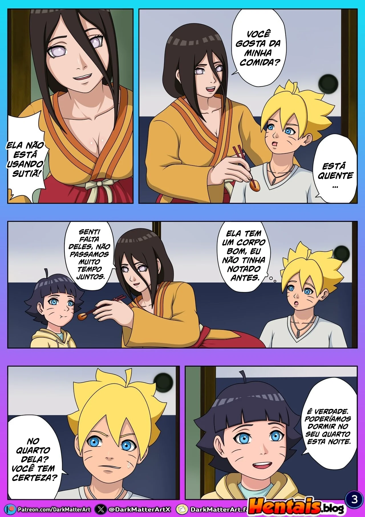 Boruto: Piranha da Tia - Confusão de Incesto em HQ Brasileiro