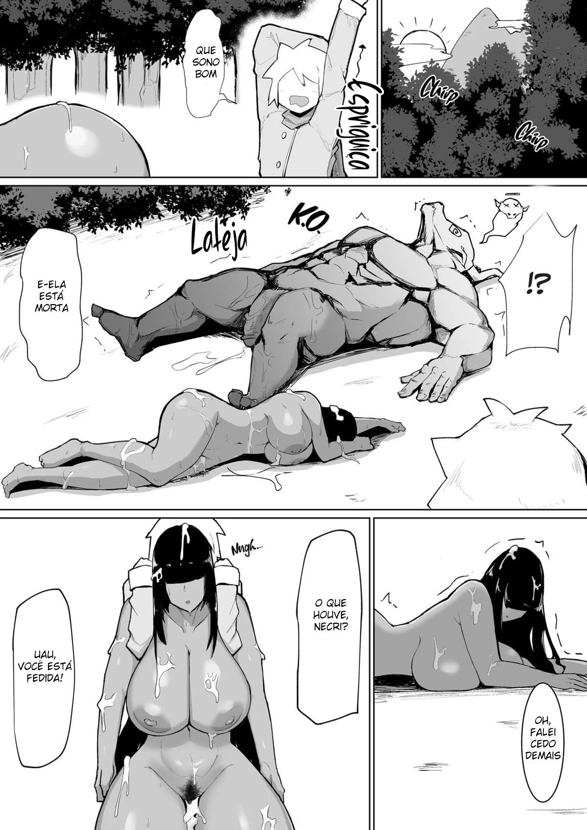 Bruxa Piranha lança Feitiço da Putaria na Equipe Safada em Porno Hentai