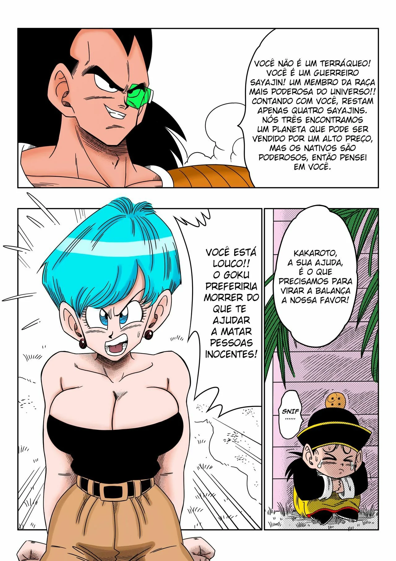 Bulma a Escrava Sexual de Raditz - Hentai HQ Brasileiro