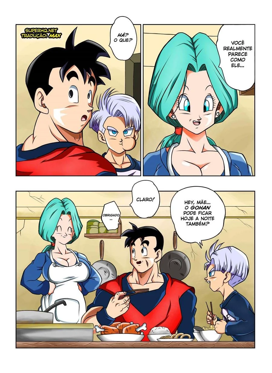 Bulma agradece Gohan com um prêmio especial - Hentai DBZ em HQ Brasileiro