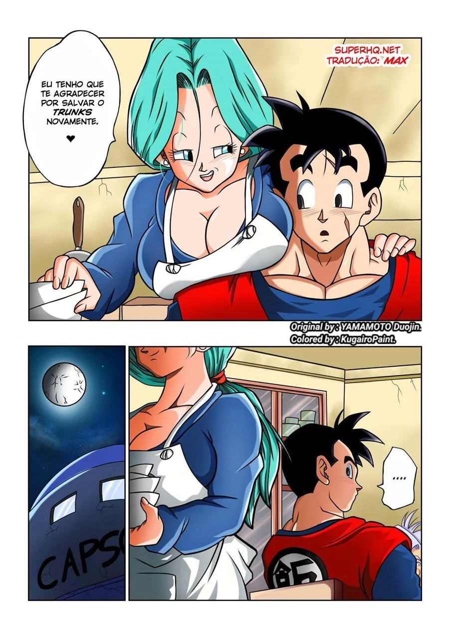 Bulma agradece Gohan com um prêmio especial - Hentai DBZ em HQ Brasileiro