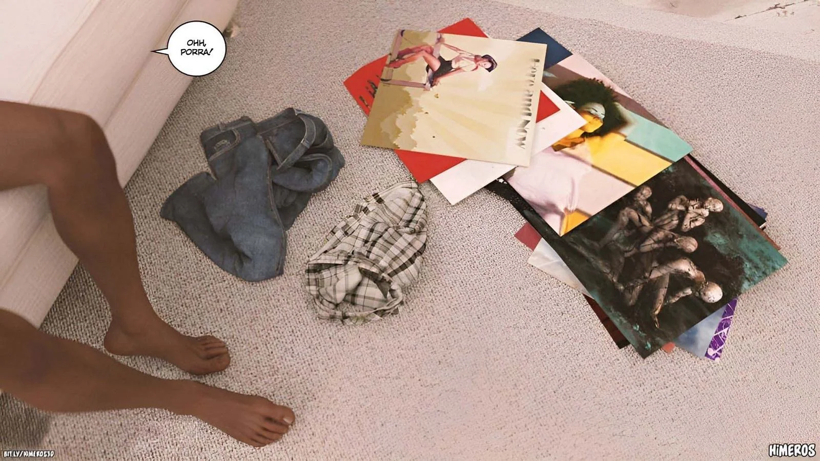 Cala a Boca e Mama, Piranha! - Flagrou o irmão usando suas calcinhas em hentai hq brasileiro