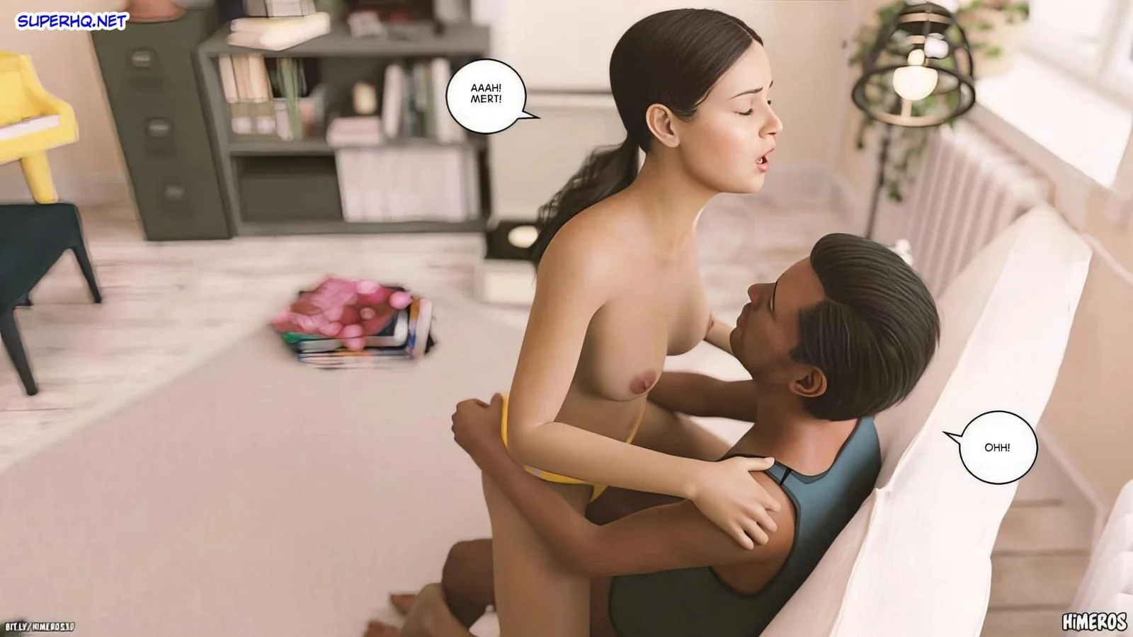 Cala a Boca e Mama, Piranha! - Flagrou o irmão usando suas calcinhas em hentai hq brasileiro