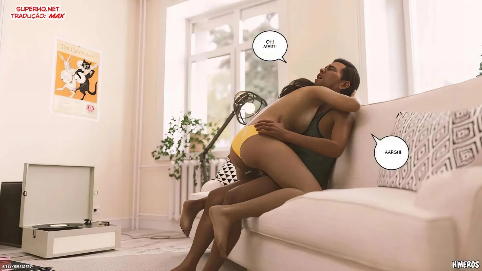 Cala a Boca e Mama, Piranha! - Flagrou o irmão usando suas calcinhas em hentai hq brasileiro