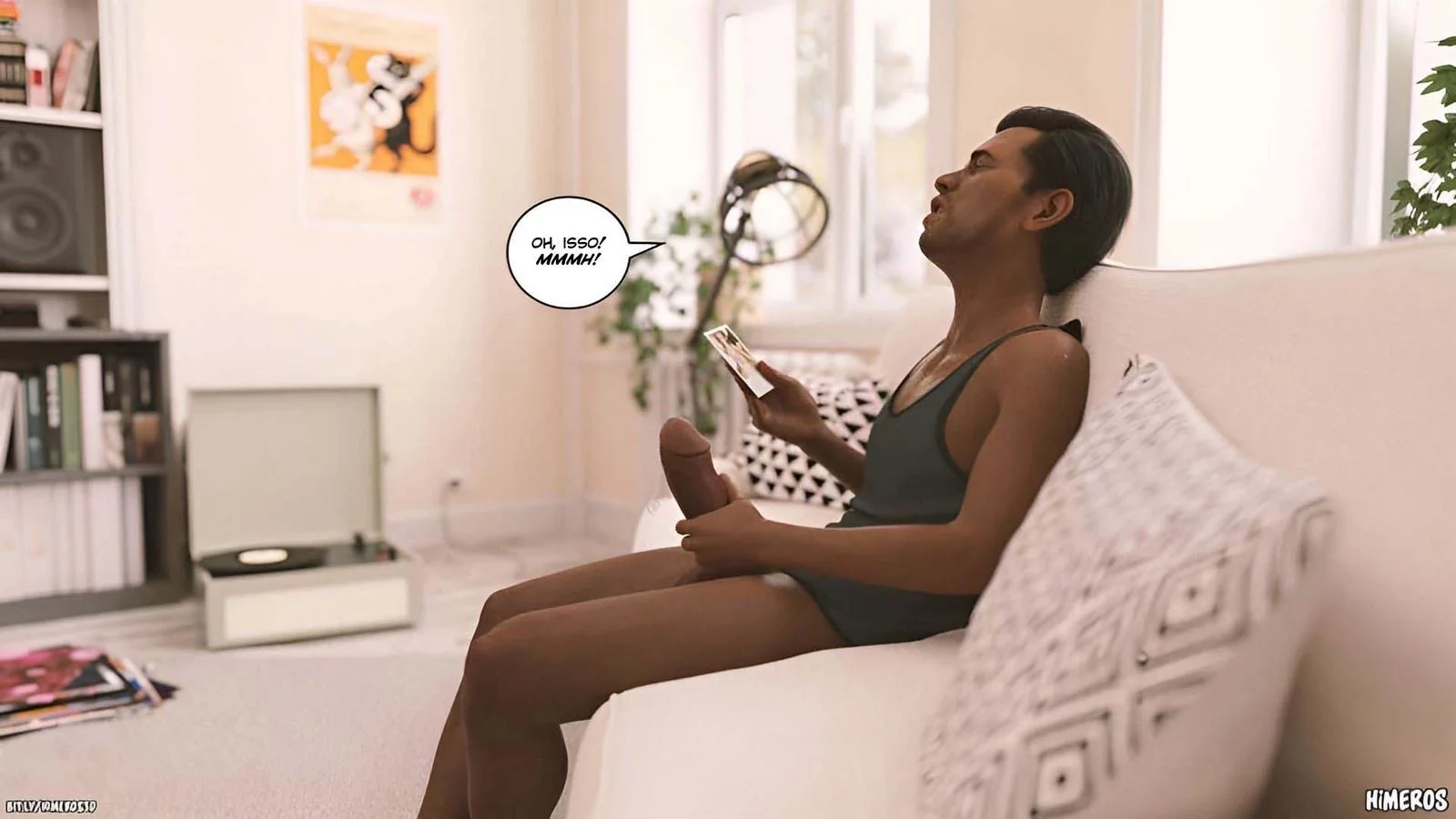 Cala a Boca e Mama, Piranha! - Flagrou o irmão usando suas calcinhas em hentai hq brasileiro