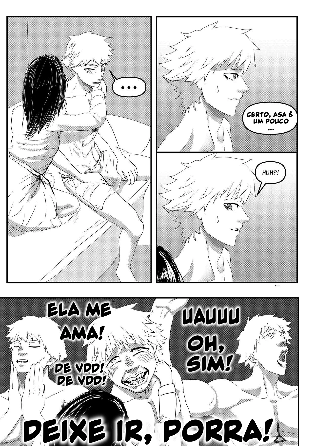 Chainsaw Man: Acasalamento Com Motosserra - Piranha Asa Mitaka encara a rola gigante de Denji em um hentai HQ brasileiro!