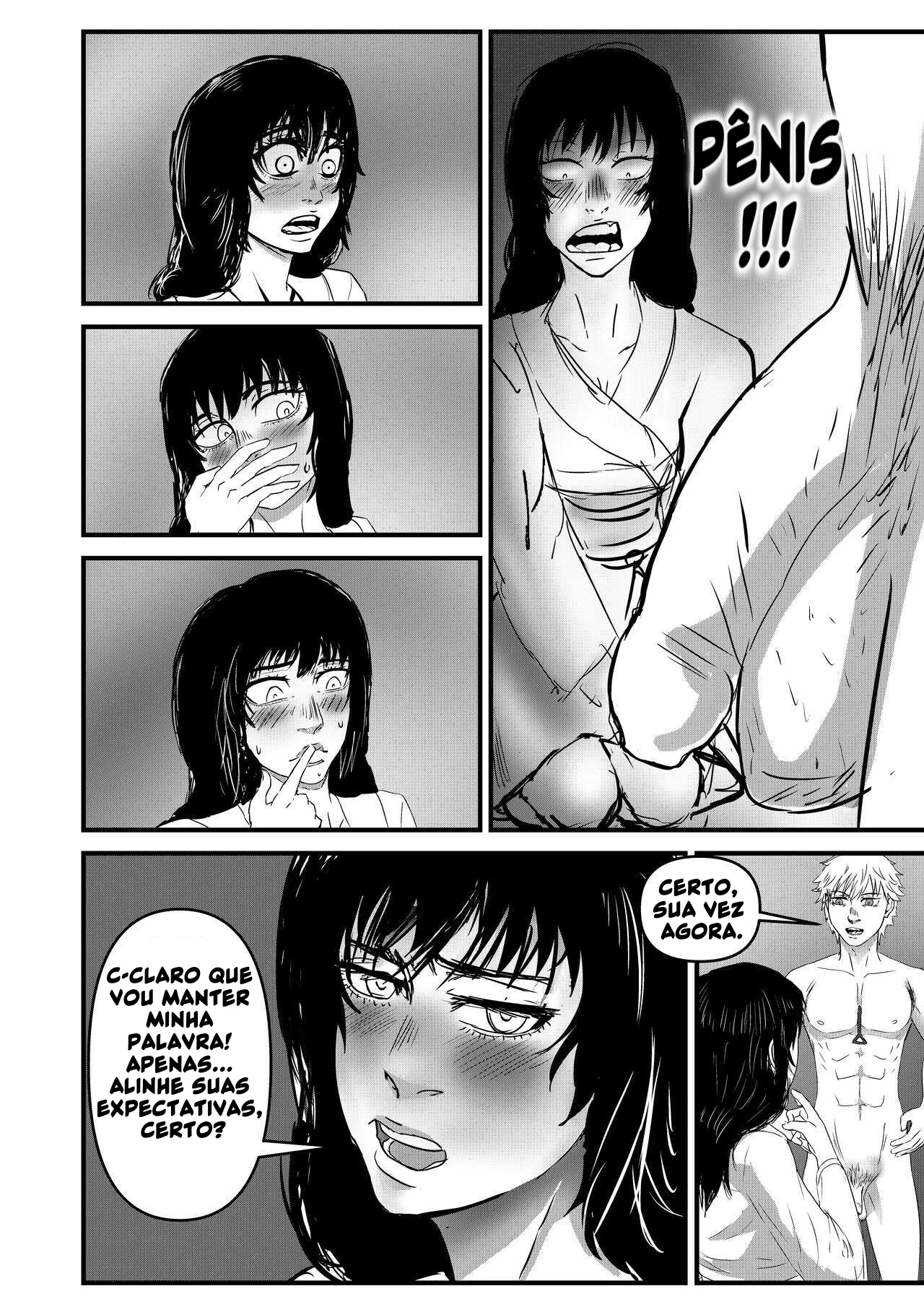 Chainsaw Man: Acasalamento Com Motosserra - Piranha Asa Mitaka encara a rola gigante de Denji em um hentai HQ brasileiro!