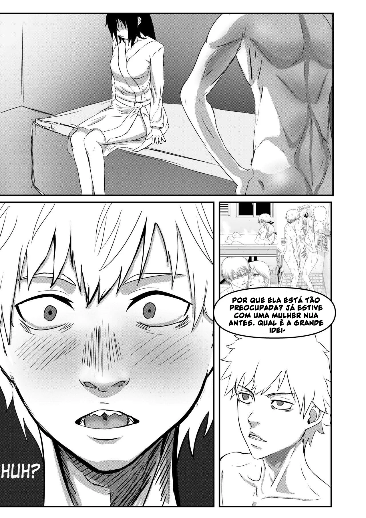 Chainsaw Man: Acasalamento Com Motosserra - Piranha Asa Mitaka encara a rola gigante de Denji em um hentai HQ brasileiro!