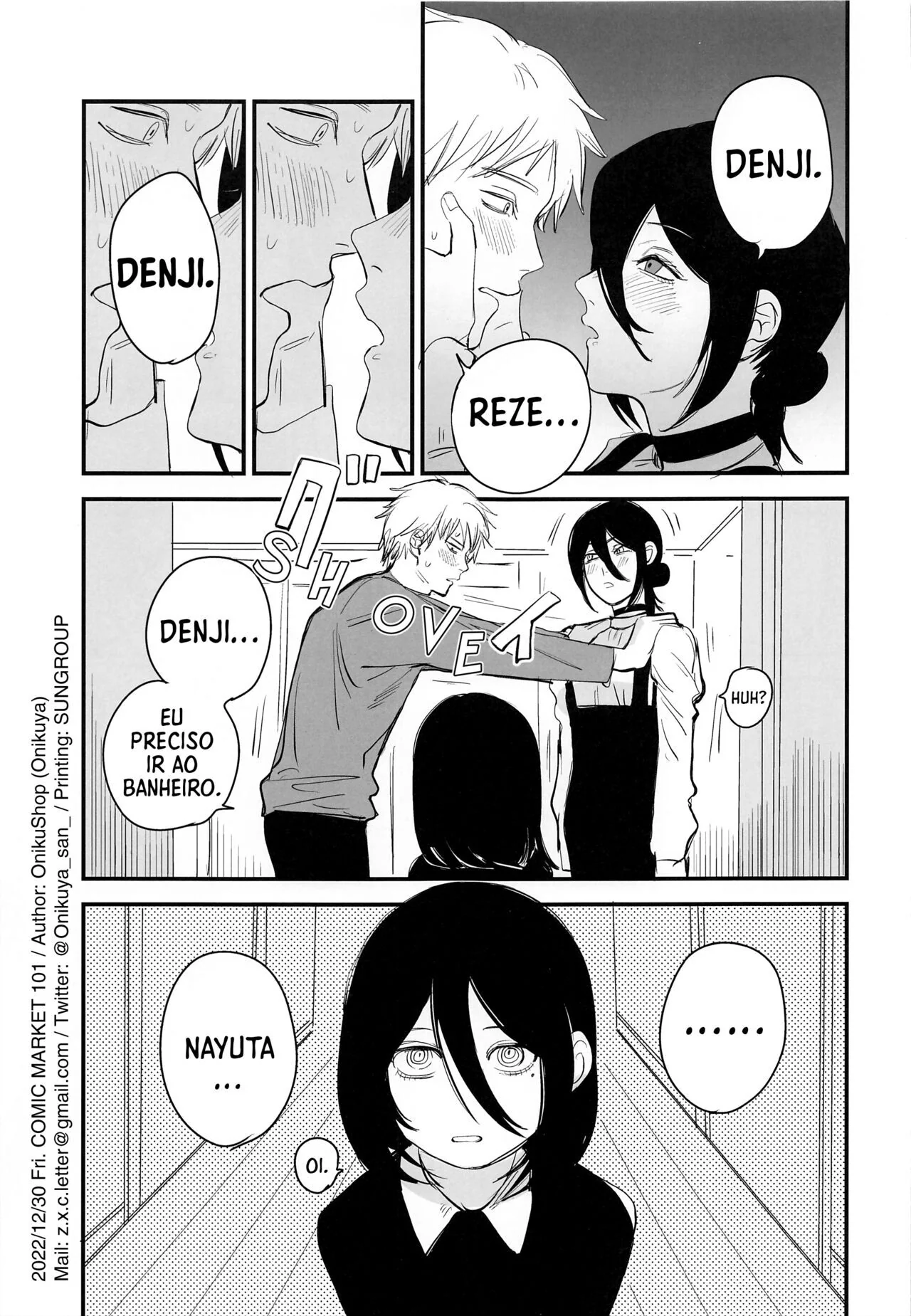 Chainsaw Man Hentai: Denji x Reze - Reze sentando na piroca do Denji em Hentai HQ Brasileiro
