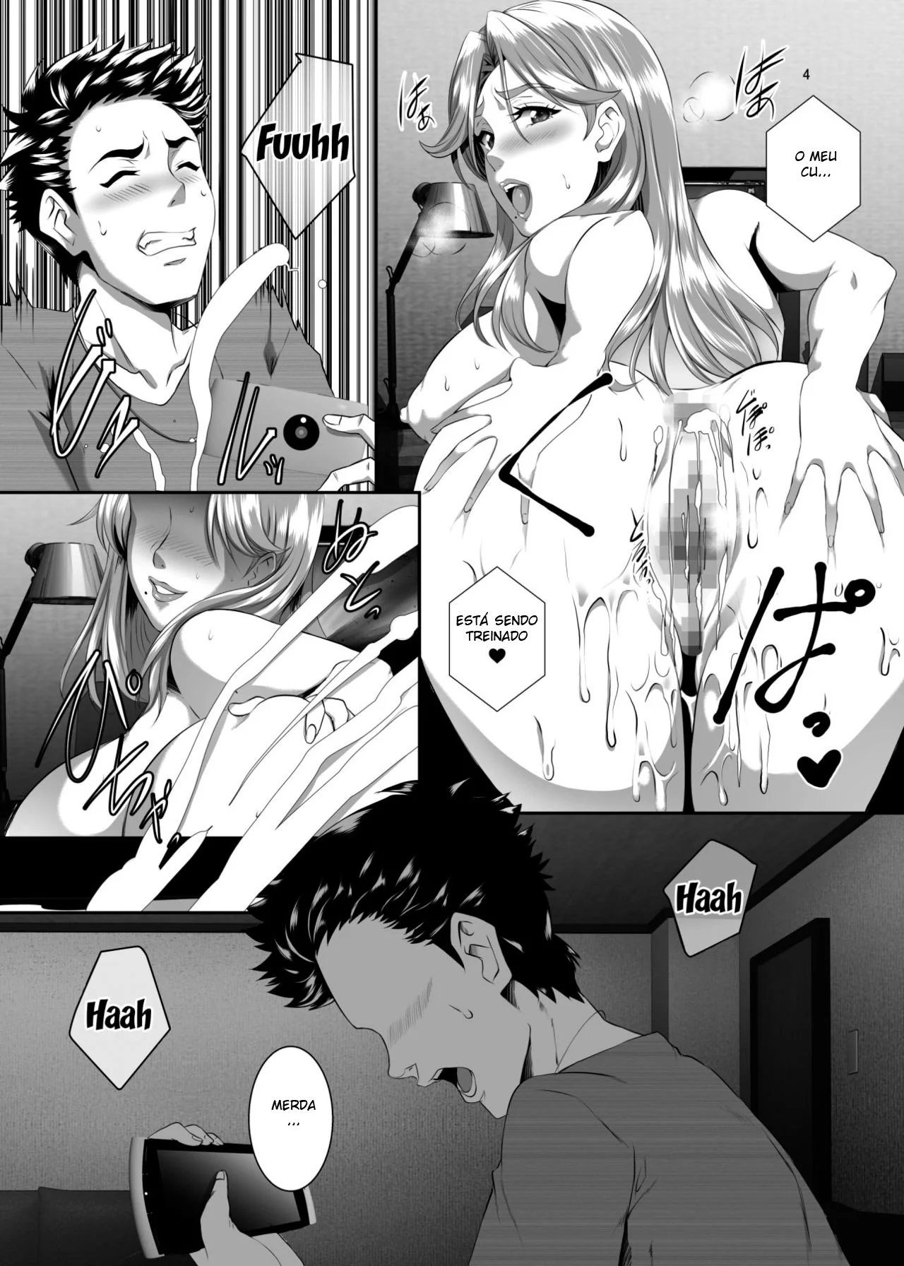 Comendo o Cu Virgem da Piranha da Mako em Hentai HQ Brasileiro