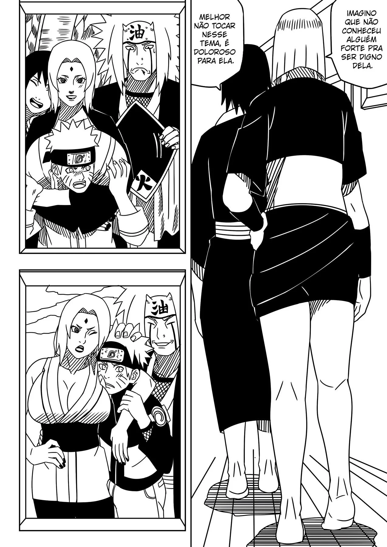 Competição da Vila: Tsunade e Naruto Pornô em Hentai HQ Brasileiro