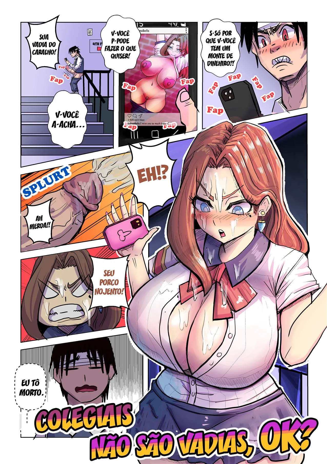 Dahna Bellenew: a piranha da escola que vai levar uma pica inesquecível - HQ Brasileiro em Hentai