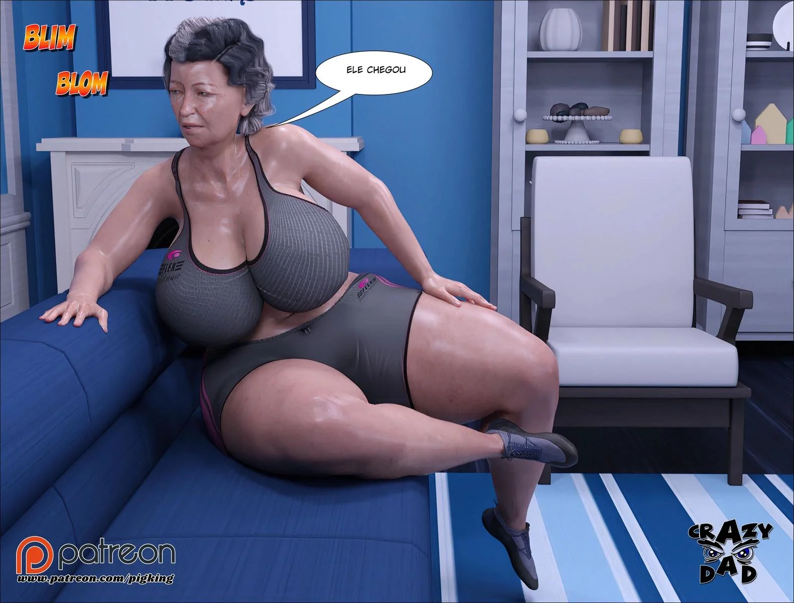 Dando a buceta para o filho pervertido - Novos fetiches em família em Hentai HQ Brasileiro