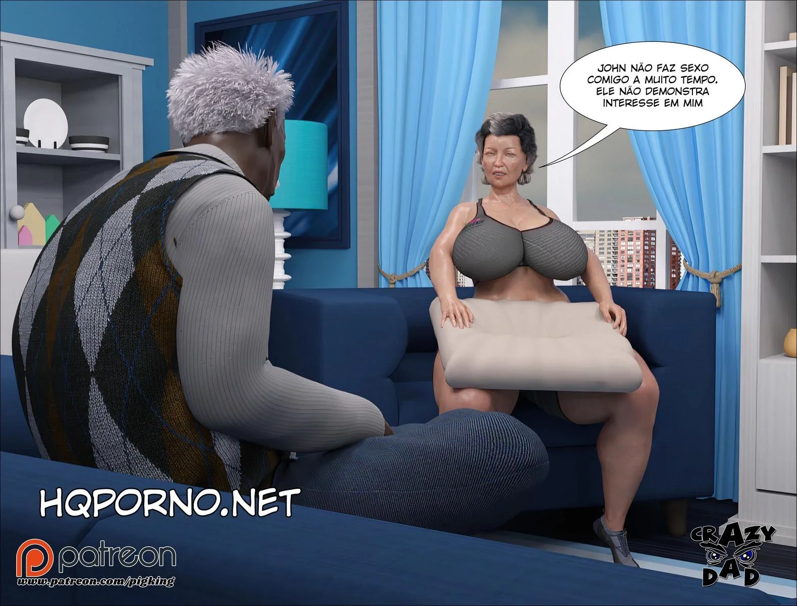 Dando a buceta para o filho pervertido - Novos fetiches em família em Hentai HQ Brasileiro