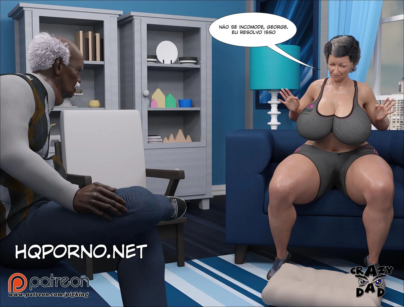 Dando a buceta para o filho pervertido - Novos fetiches em família em Hentai HQ Brasileiro