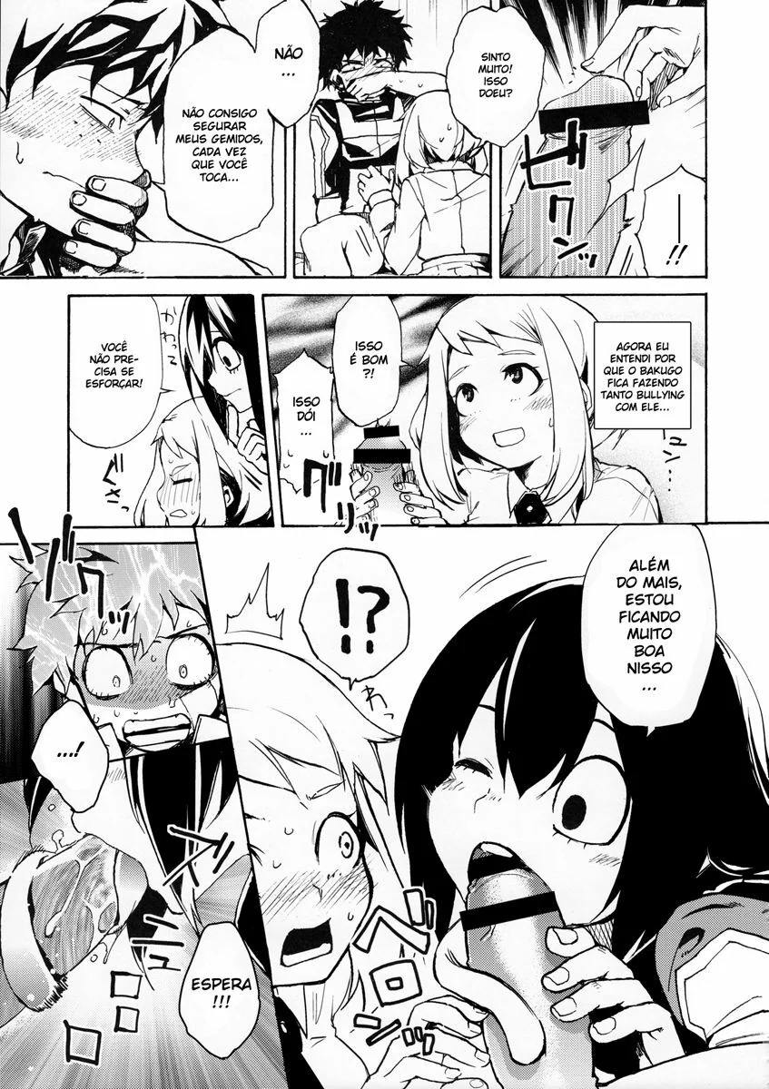 Dando uma Pirocada nas Piranhas de Boku no Hero Academia - O trisal mais gostoso em HQ Brasileiro