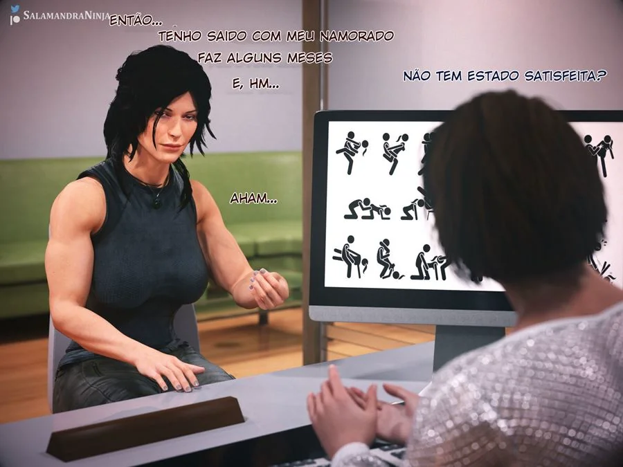 Darkness em busca da pica do Kazuma para foder sua buceta em HQ Brasileiro