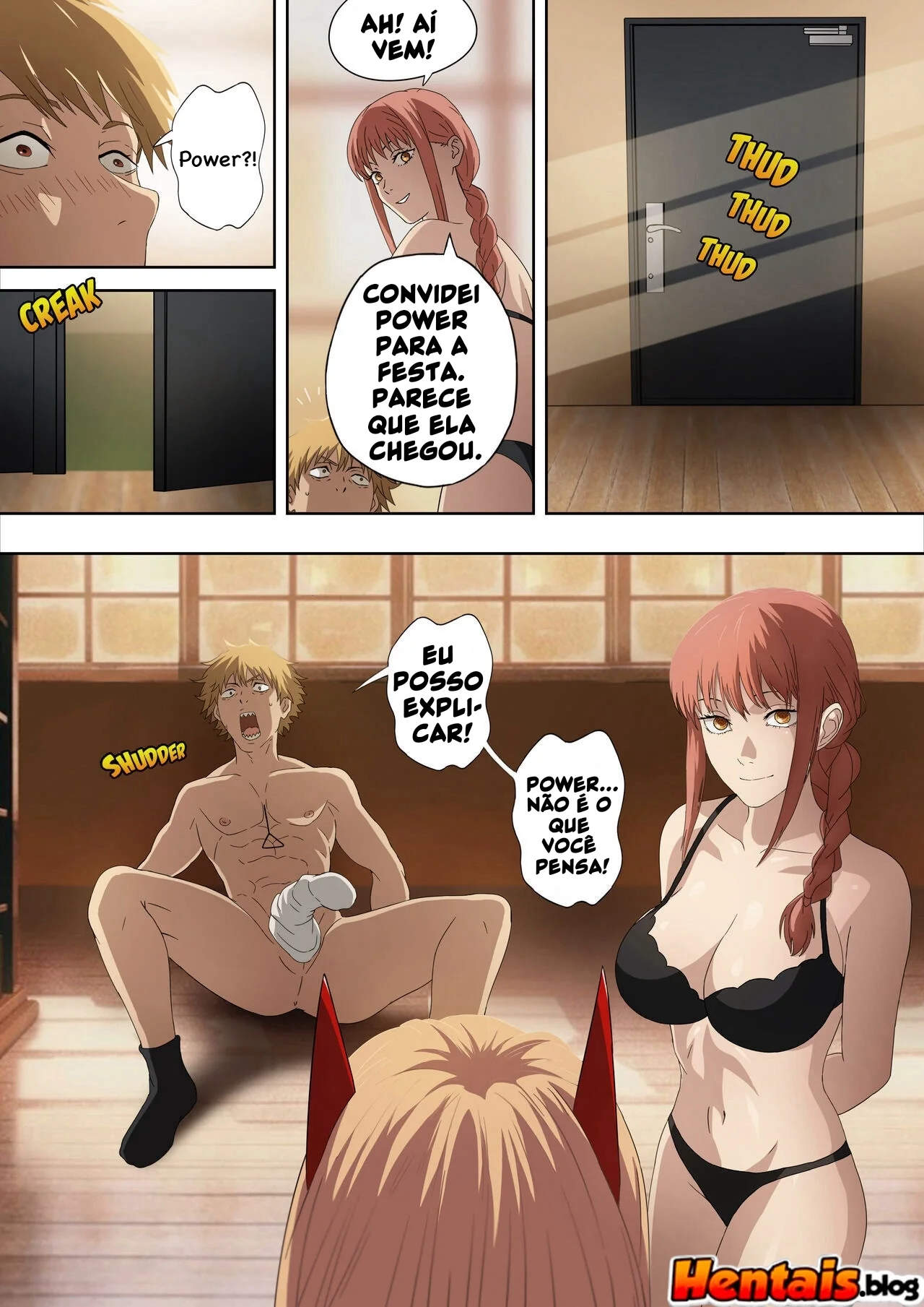 Denji Tarado por Pés - Chainsaw Man Hentai HQ Brasileiro