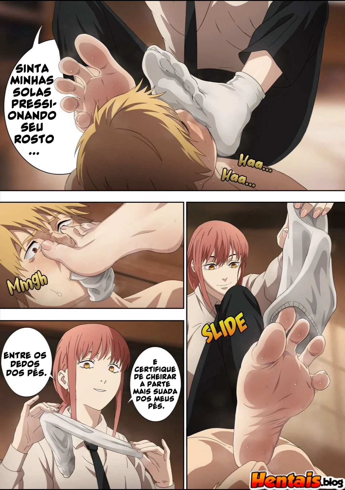 Denji Tarado por Pés - Chainsaw Man Hentai HQ Brasileiro