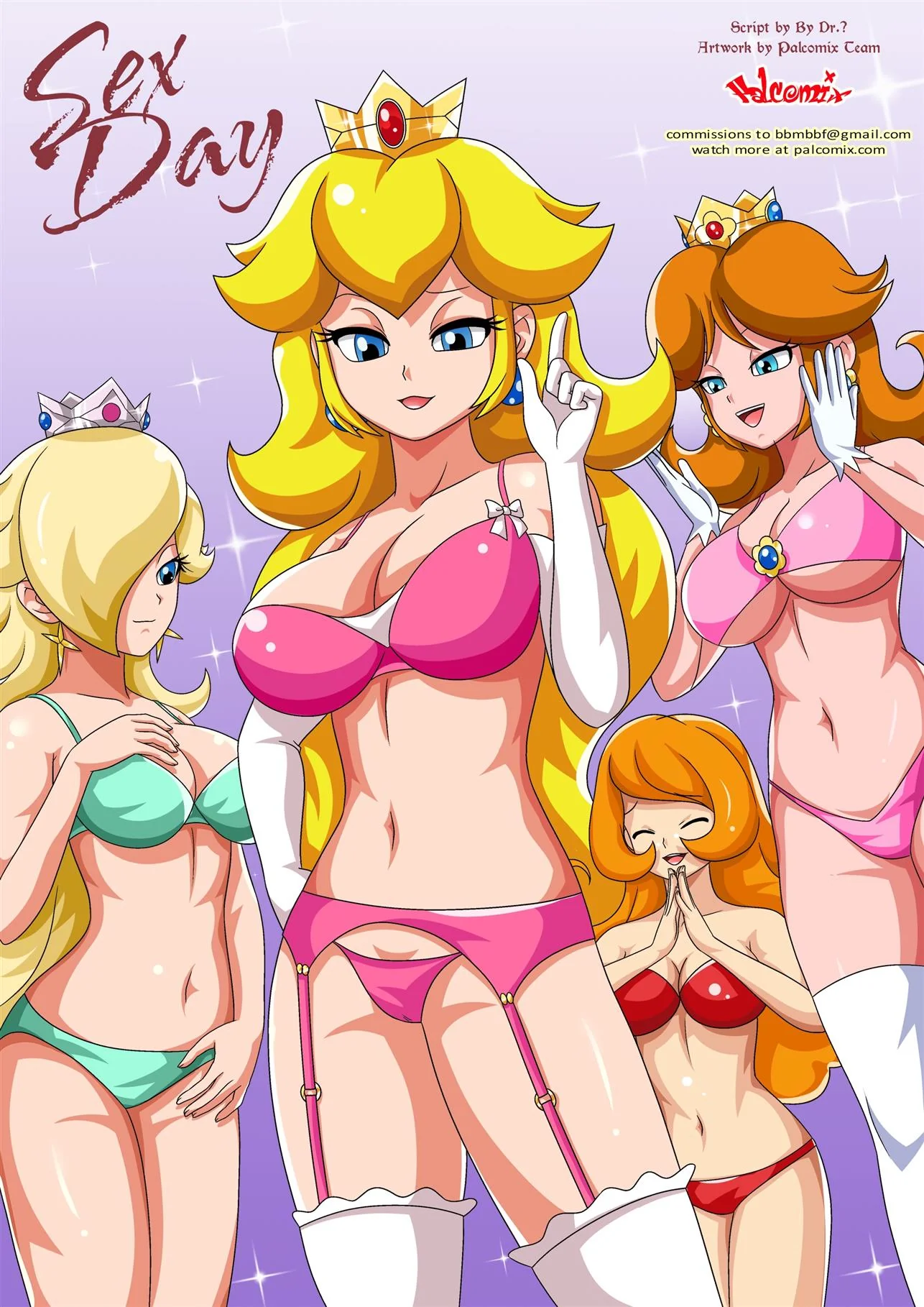 Dia da Foda: Princesa Peach decreta orgia sem limites em hentai HQ