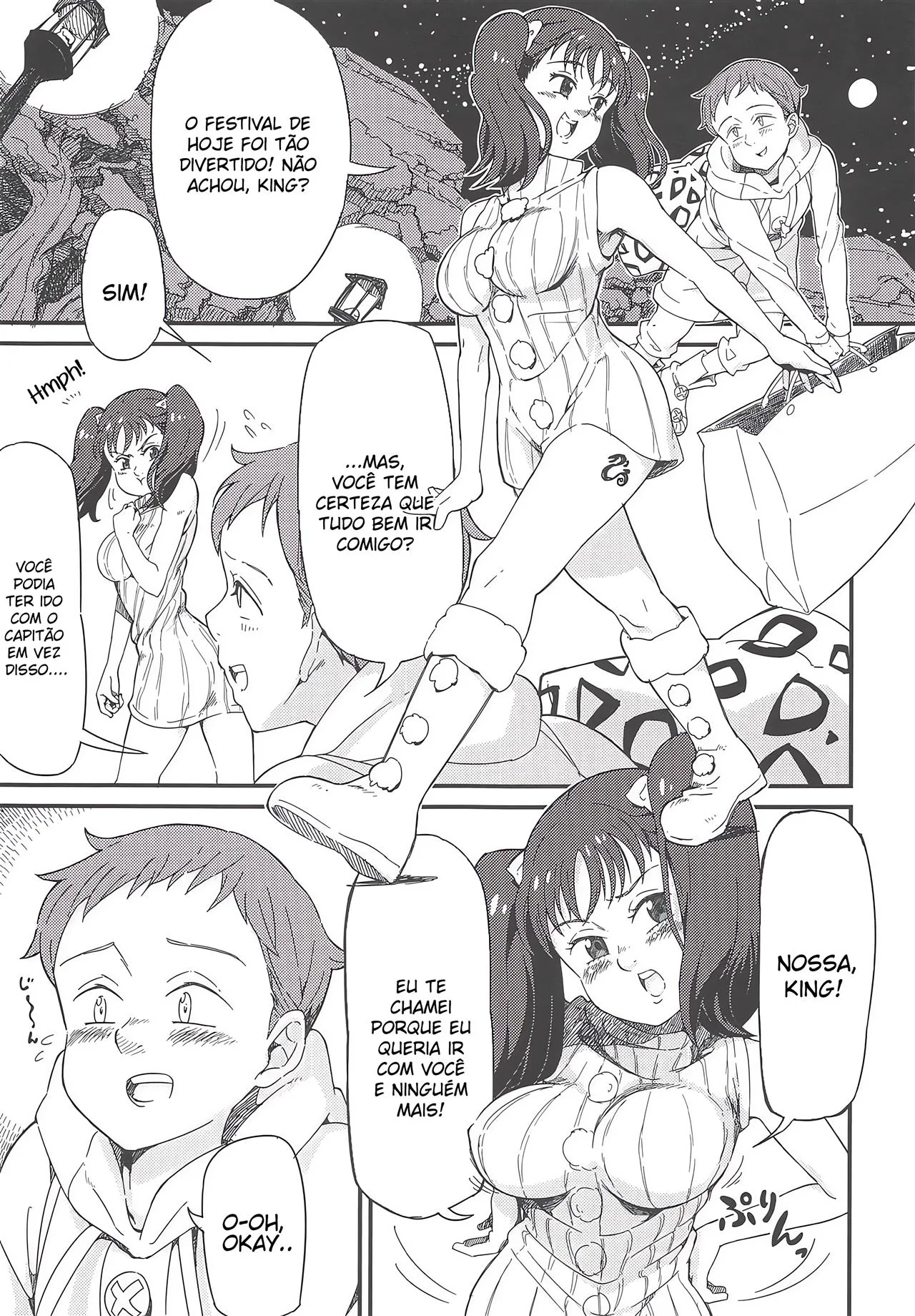 Diane Piranha Levando Rola dos Sete Pecados Capitais - Nanatsu no Taizai Hentai HQ Brasileiro